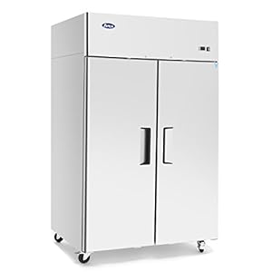 Atosa MBF8005GR 52″ Reach-In Refrigerator for Restaurant Deli Cafeteria Steak House | Top Mount Compressor, 43.2 Cu. Ft. | 2-Solid Swing Door, 6 Adjustable Epoxy Coated Shelves | Stainless Steel, 115v | Amazon price tracker / tracking, Amazon price history charts, Amazon price watches, Amazon price drop alerts