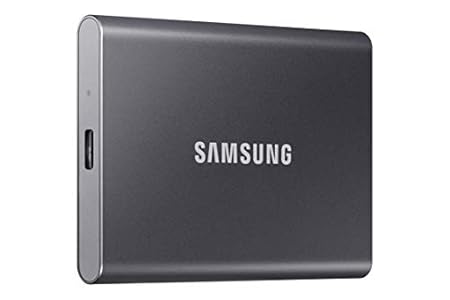 SAMSUNG T7 Portable SSD, 2TB External Solid State Drive, Speeds Up to 1,050MB/s, USB 3.2 Gen 2, Reliable Storage for Gaming, Students, Professionals, MU-PC2T0T/AM, Gray | Amazon price tracker / tracking, Amazon price history charts, Amazon price watches, Amazon price drop alerts