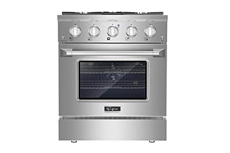 Empava Freestanding Slide-In Gas Range, Single Oven 4.2 Cu. Ft, Tray Grill with 4 Sealed Ultra High-Low Burners Heavy Duty Grates,Stainless Steel,30 Inch | Amazon price tracker / tracking, Amazon price history charts, Amazon price watches, Amazon price drop alerts