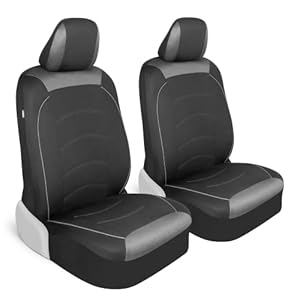 Motor Trend Black Cloth Car Seat Covers for Front Seats – Premium Automotive Bucket Seat Covers, Made for Vehicles with Removable Headrests, Interior Covers for Truck Van SUV, Black Stitched | Amazon price tracker / tracking, Amazon price history charts, Amazon price watches, Amazon price drop alerts