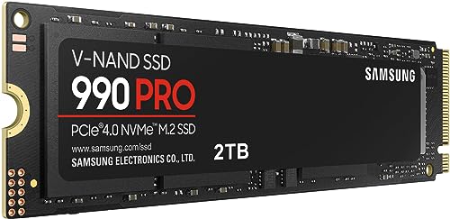 SAMSUNG 990 PRO SSD NVMe M.2 PCIe Gen4, M.2 2280 Internal Solid State Hard Drive, Seq. Read Speeds Up to 7,450 MB/s for High End Computing, Gaming, and Heavy Duty Workstations, MZ-V9P2T0B/AM | Amazon price tracker / tracking, Amazon price history charts, Amazon price watches, Amazon price drop alerts