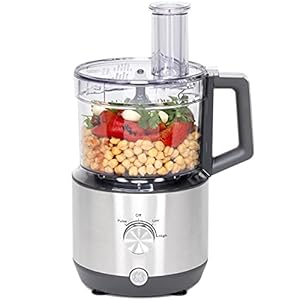 GE Food Processor |12 Cup | Complete with 3 Feeding Tubes & Stainless Steel Accessories-3 Discs + Dough Blade | 3 Speed | for Shredded Cheese, Chicken & More | Kitchen Essentials | 550 Watts | Amazon price tracker / tracking, Amazon price history charts, Amazon price watches, Amazon price drop alerts