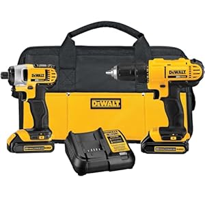 DEWALT 20V MAX Cordless Drill and Impact Driver, Power Tool Combo Kit with 2 Batteries and Charger (DCK240C2) | Amazon price tracker / tracking, Amazon price history charts, Amazon price watches, Amazon price drop alerts