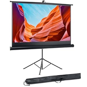 Pyle Projector Screen with Stand - 100-Inch Floor Standing Portable Fold-Out Rollup Matte for Projection, Includes Tripod, Great for Indoor/Outdoor Presentation, Quick Assembly | Amazon price tracker / tracking, Amazon price history charts, Amazon price watches, Amazon price drop alerts