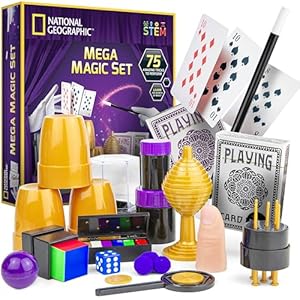 NATIONAL GEOGRAPHIC Mega Magic Set - More Than 75 Magic Tricks for Kids to Perform with Step-by-Step Video Instructions for Each Trick Provided by a Professional Magician (Amazon Exclusive) | Amazon price tracker / tracking, Amazon price history charts, Amazon price watches, Amazon price drop alerts