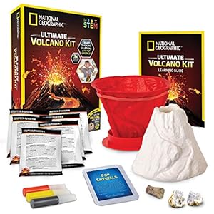 NATIONAL GEOGRAPHIC Ultimate Volcano Kit – Erupting Volcano Science Kit for Kids, 3X More Eruptions, Pop Crystals Create Exciting Sounds, STEM Science & Educational Toys (Amazon Exclusive) | Amazon price tracker / tracking, Amazon price history charts, Amazon price watches, Amazon price drop alerts