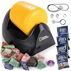 NATIONAL GEOGRAPHIC Starter Rock Tumbler Kit - Durable Leak-Proof Rock Polisher for Kids - Complete Rock Tumbling Kit - Geology Hobby Science Kit, Rocks & Crystals for Kids (Amazon Exclusive) | Amazon price tracker / tracking, Amazon price history charts, Amazon price watches, Amazon price drop alerts