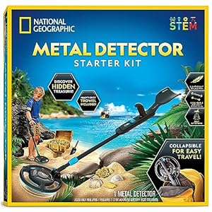 National Geographic Starter Metal Detector Kit for Kids - Kids Metal Detector with 7.4" Waterproof Metal Detector Coil & Trowel, Lightweight Gold Detector, Beach Metal Detector, Kids Metal Detector | Amazon price tracker / tracking, Amazon price history charts, Amazon price watches, Amazon price drop alerts